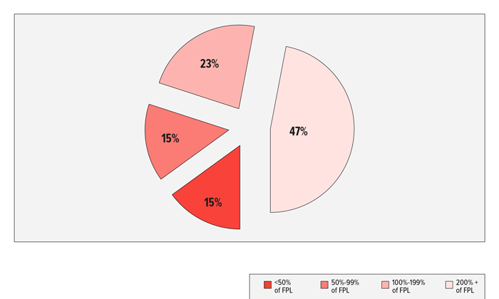 FIGURE 9: Percent of Children by Living Standard, Shelby County, 2011