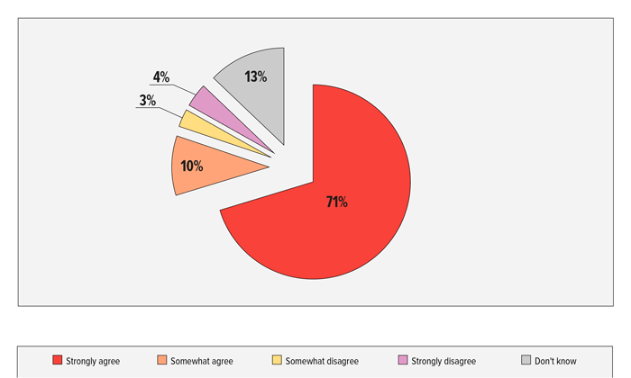 FIGURE 4: After our visit at the center today, I feel I know what to expect with the situation facing my child